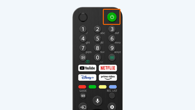 On/off button Sony remote