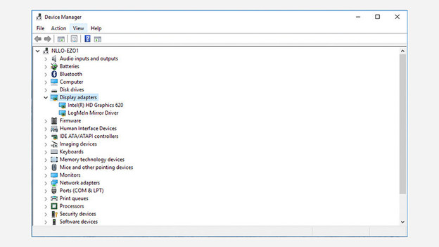 The screen where the updates are uninstalled and reinstalled