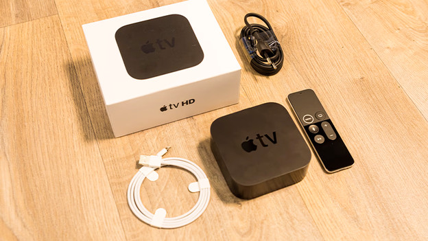 Op de verpakking van Apple TV