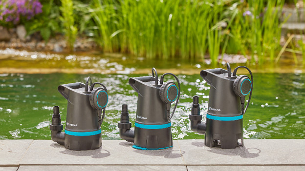 Verschillende tuinpompen