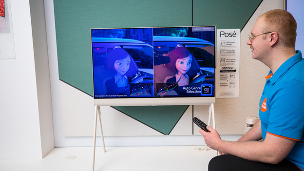 Kleuren en helderheid van de LG Posé OLED lifestyle tv