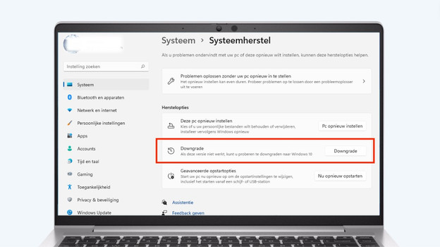 Instellingen Windows