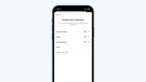 Synchronize Withings scale with ap