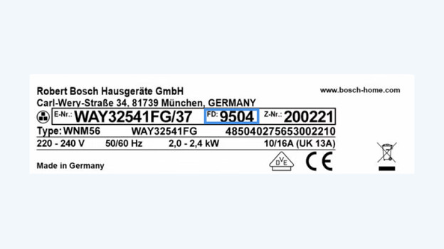FD number Bosch