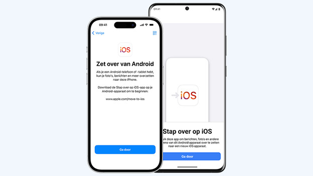 Stap over op iOS app