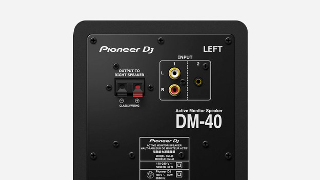Monitor speaker aansluitingen