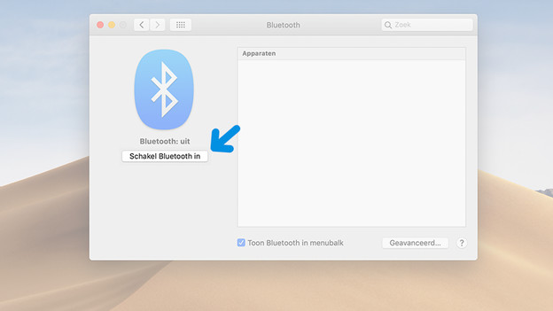 Bluetooth aanzetten