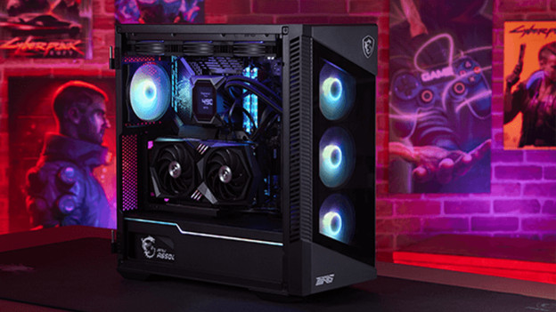 Powered by MSI gaming desktop