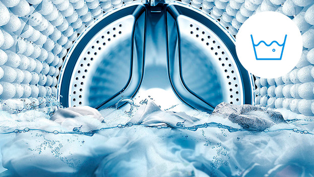 Symbool wasteil met temperatuur