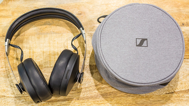 Headphones with case