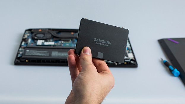 SSD in a laptop.