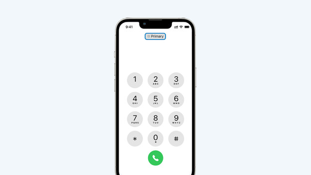 Switch between numbers eSIM Apple iPhone