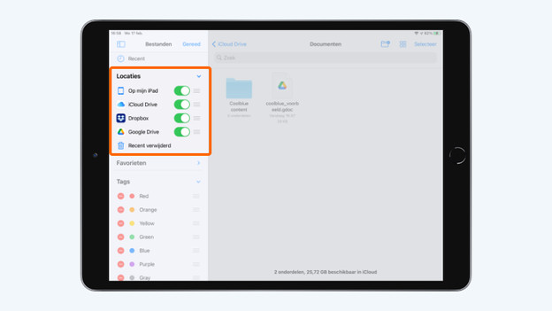 Apps toevoegen Bestanden app