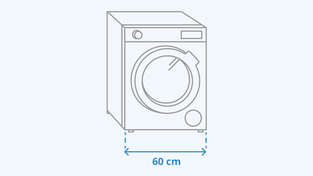 Washing machine width