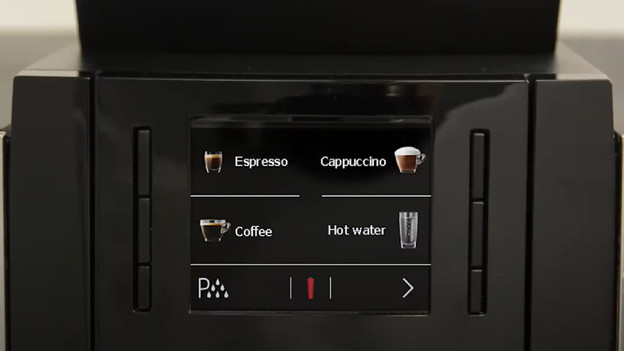 Het display geeft een seintje