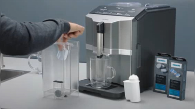 koffiemachine met ontkalkingstablet