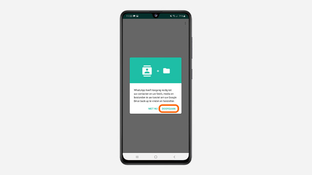 whatsapp toegang contacten media