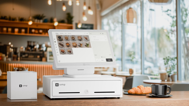 sumup register met bonprinter en kassalade