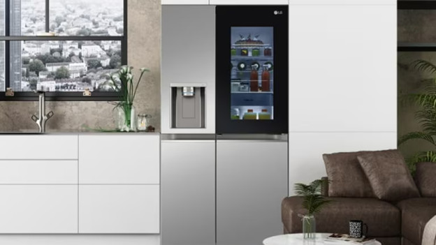 Amerikaanse koelkast in de keuken