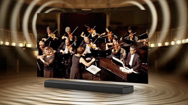 Q-Symphony with a Samsung QLED TV and soundbar