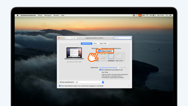 Geschaald selecteren