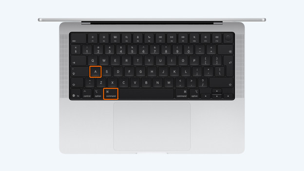 MacBook alles selecteren