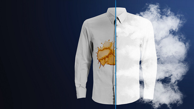 Vlekken verwijderen met stoom