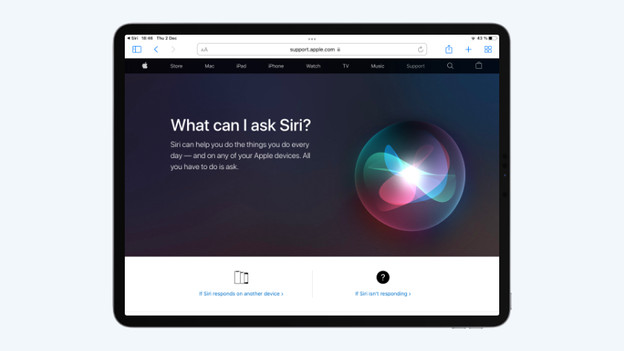 iPadOS: Siri