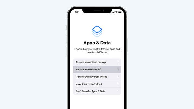 Transfer your data to your new iPhone via Mac