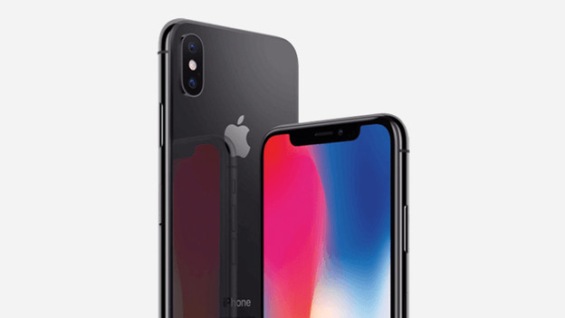 iPhone X front and back