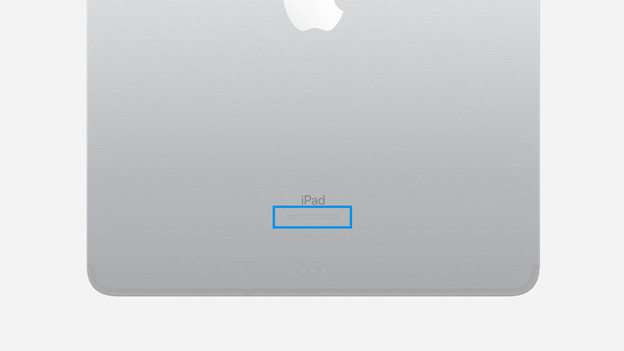 Model number Apple iPad backside