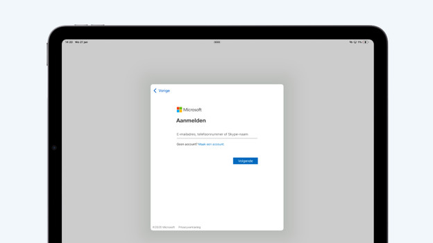Aanmelden Microsoft