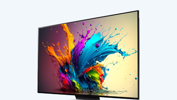 QNED: less strong contrast