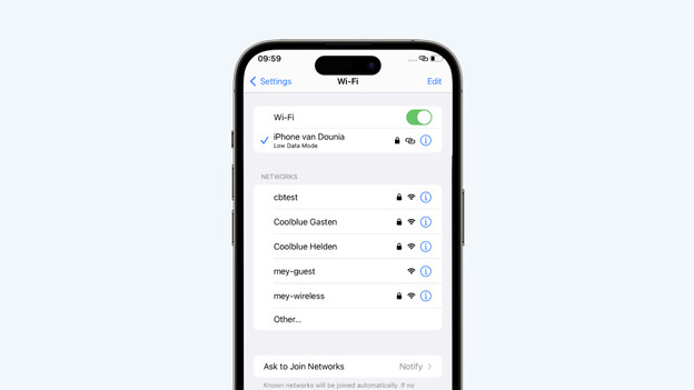 You're now connected to the hotspot.