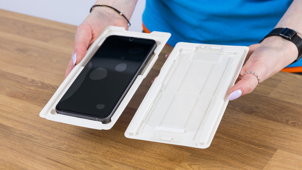 Apply screen protector