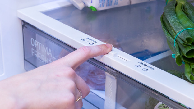 Adjustable temperature for fresh zone