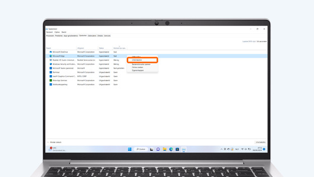 Opstartprogramma's Windows uitschakelen. 