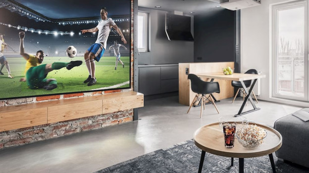 Projector in the living room