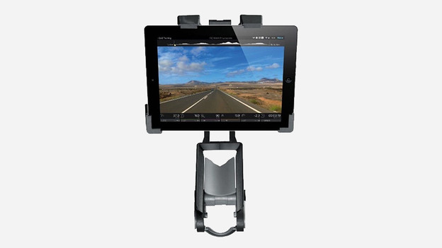 Tablet mound for on a bike trainer