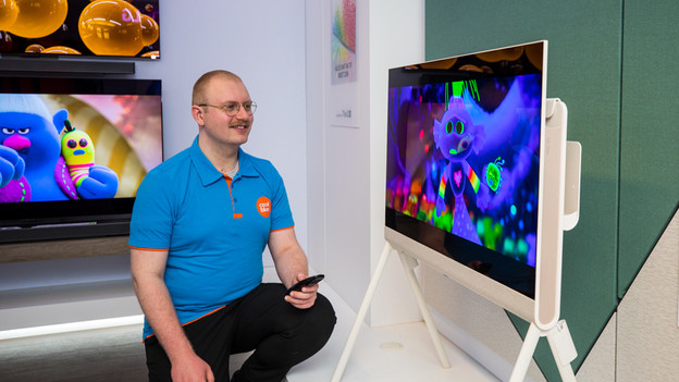 Kijkhoek van de LG OLED Posé