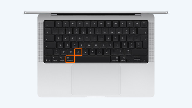 MacBook tekst kopieren