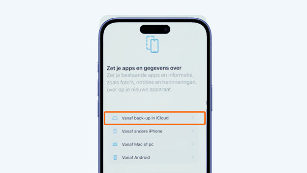 icloud back-up overzetten