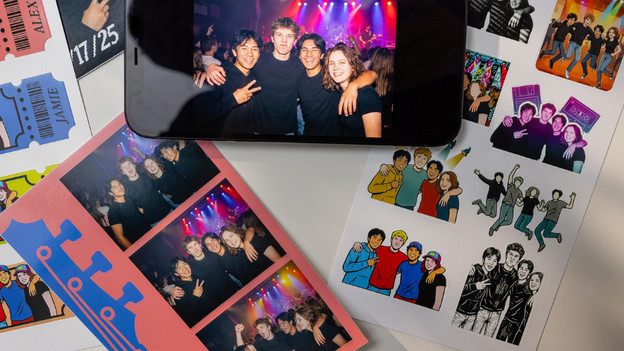 Photos and stickers