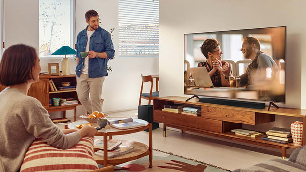 Turn off the TV speakers