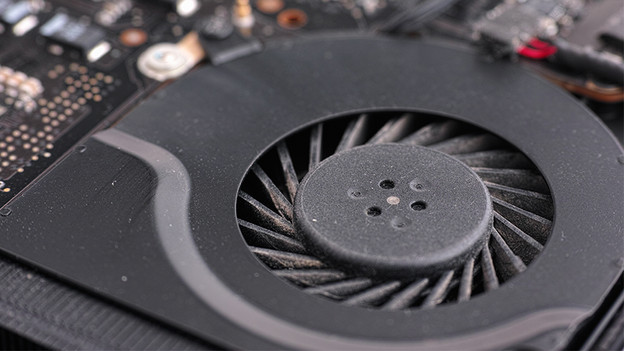 Ventilator in een laptop 