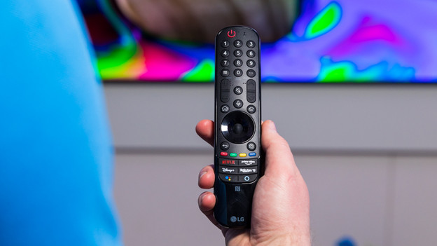 Magic Remote afstandsbediening van de LG G1 OLED tv