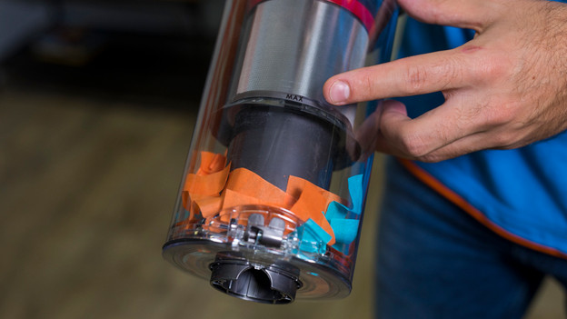 Empty and clean the dust cup