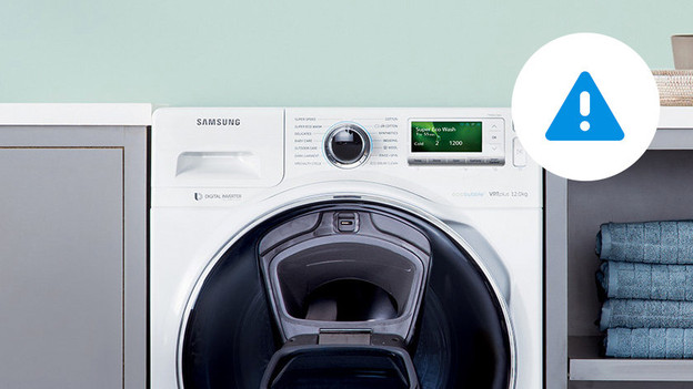 Storing bij Samsung wasmachine