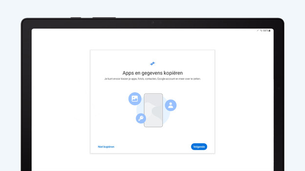 Samsung tablet installatie