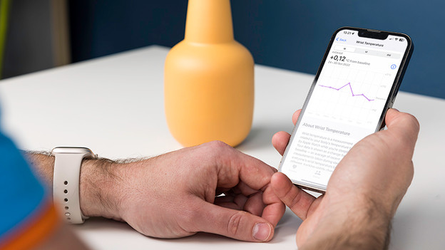 Measures your body temperature